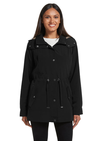 Contemporary Rain Jacket with Removeable Hood